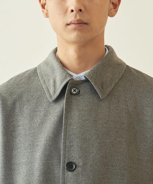info. BEAUTY&YOUTH（インフォビューティアンドユース）の「【WEB限定】＜info. BEAUTY&YOUTH＞ TRPU ツイル バルーン ステンカラーコート（ステンカラーコート・メンズ・ブラック/グレー・M/S/L）」の7枚目の写真