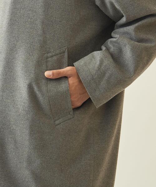 info. BEAUTY&YOUTH（インフォビューティアンドユース）の「【WEB限定】＜info. BEAUTY&YOUTH＞ TRPU ツイル バルーン ステンカラーコート（ステンカラーコート・メンズ・ブラック/グレー・M/S/L）」の9枚目の写真