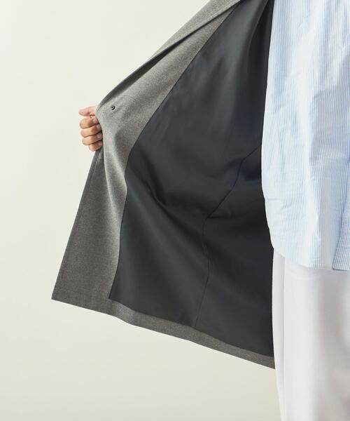 info. BEAUTY&YOUTH（インフォビューティアンドユース）の「【WEB限定】＜info. BEAUTY&YOUTH＞ TRPU ツイル バルーン ステンカラーコート（ステンカラーコート・メンズ・ブラック/グレー・M/S/L）」の22枚目の写真