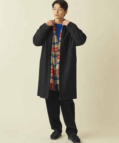 info. BEAUTY&YOUTH（インフォビューティアンドユース）の「【WEB限定】＜info. BEAUTY&YOUTH＞ TRPU ツイル バルーン ステンカラーコート（ステンカラーコート・メンズ・ブラック/グレー・S/M/L）」の18枚目の写真