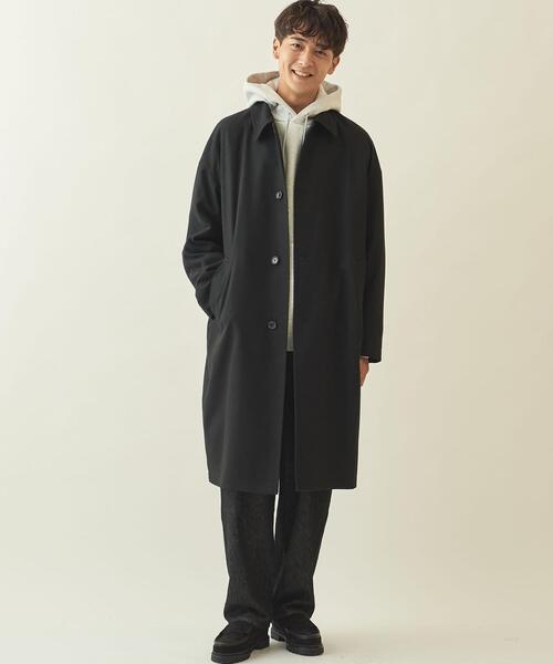 info. BEAUTY&YOUTH（インフォビューティアンドユース）の「【WEB限定】＜info. BEAUTY&YOUTH＞ TRPU ツイル バルーン ステンカラーコート（ステンカラーコート・メンズ・ブラック/グレー・M/S/L）」の19枚目の写真