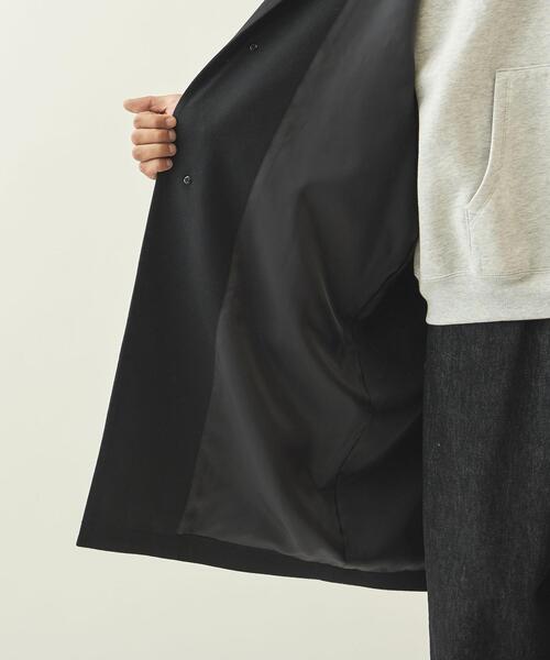info. BEAUTY&YOUTH（インフォビューティアンドユース）の「【WEB限定】＜info. BEAUTY&YOUTH＞ TRPU ツイル バルーン ステンカラーコート（ステンカラーコート・メンズ・ブラック/グレー・M/S/L）」の20枚目の写真