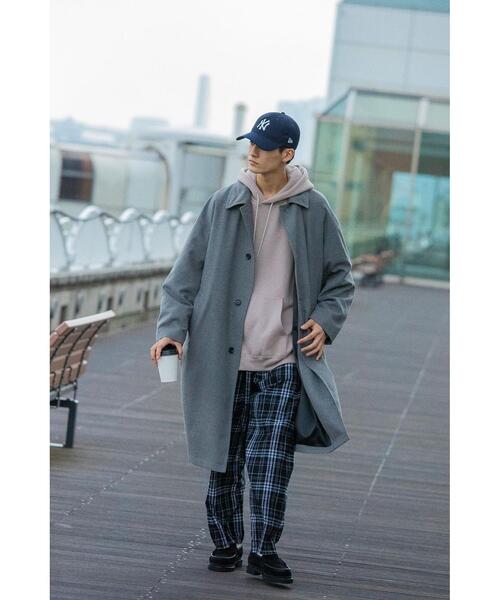 info. BEAUTY&YOUTH（インフォビューティアンドユース）の「【WEB限定】＜info. BEAUTY&YOUTH＞ TRPU ツイル バルーン ステンカラーコート（ステンカラーコート・メンズ・ブラック/グレー・M/S/L）」の21枚目の写真