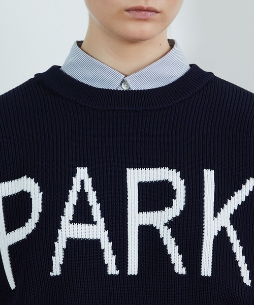 FRAPBOIS（フラボア）の「PARK ニット（ニット/セーター・レディース・ネイビー/キャメル・2/1）」の6枚目の写真