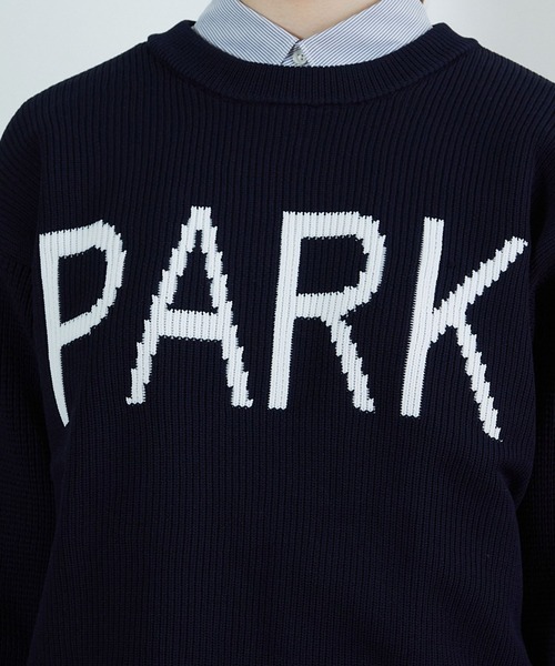 FRAPBOIS（フラボア）の「PARK ニット（ニット/セーター・レディース・ネイビー/キャメル・2/1）」の10枚目の写真