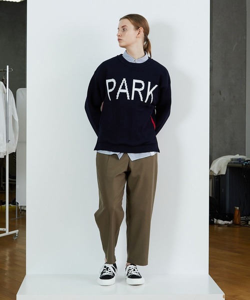 FRAPBOIS（フラボア）の「PARK ニット（ニット/セーター・レディース・ネイビー/キャメル・2/1）」の13枚目の写真