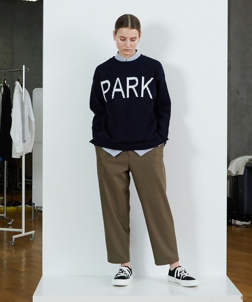 FRAPBOIS（フラボア）の「PARK ニット（ニット/セーター・レディース・ネイビー/キャメル・2/1）」の14枚目の写真