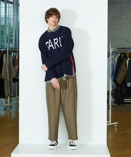 FRAPBOIS（フラボア）の「PARK ニット（ニット/セーター・レディース・ネイビー/キャメル・2/1）」の18枚目の写真
