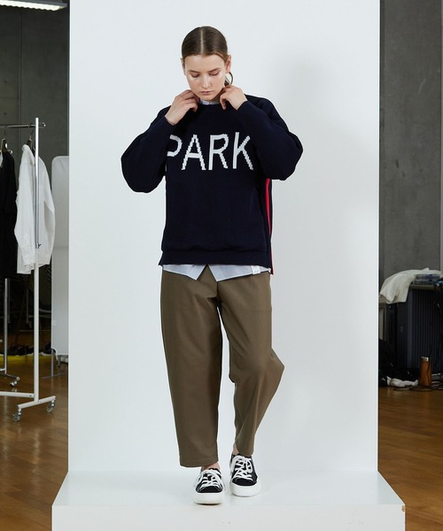 FRAPBOIS（フラボア）の「PARK ニット（ニット/セーター・レディース・ネイビー/キャメル・2/1）」の15枚目の写真