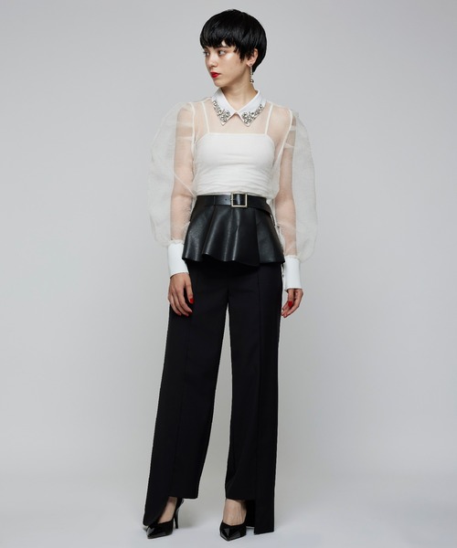 Narcissus（ナルシス）の「【SINN】Narcissusオリジナル　アシメパンツ（その他パンツ・レディース・ブラック/グレー/ベージュ系その他・FREE）」の2枚目の写真