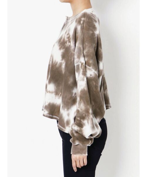 EMODA（エモダ）の「ピグメントサーマルトップ（Tシャツ/カットソー・レディース・その他/ブラック/アイボリー・FREE）」の12枚目の写真