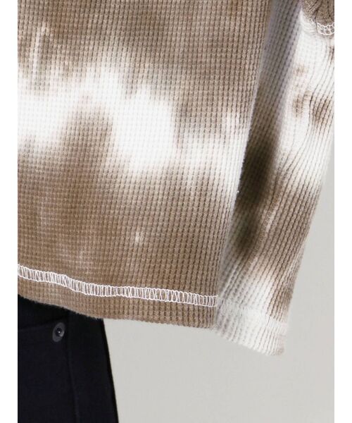 EMODA（エモダ）の「ピグメントサーマルトップ（Tシャツ/カットソー・レディース・その他/ブラック/アイボリー・FREE）」の16枚目の写真