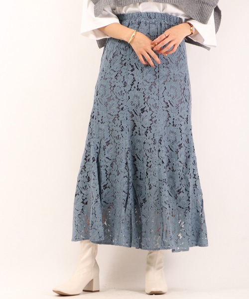 Brownie（ブラウニー）の「Brownie コードレースマーメイドスカート（スカート・レディース・ホワイト/ブルー/ブラック/グレイッシュベージュ/ブラウン・S/M）」の19枚目の写真