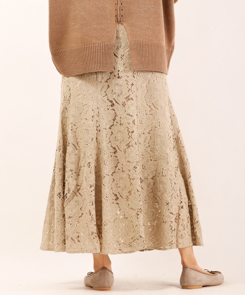 Brownie（ブラウニー）の「Brownie コードレースマーメイドスカート（スカート・レディース・ホワイト/ブルー/ブラック/グレイッシュベージュ/ブラウン・S/M）」の17枚目の写真