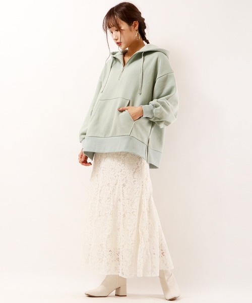 Brownie（ブラウニー）の「Brownie コードレースマーメイドスカート（スカート・レディース・ホワイト/ブルー/ブラック/グレイッシュベージュ/ブラウン・S/M）」の11枚目の写真