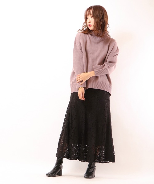 Brownie（ブラウニー）の「Brownie コードレースマーメイドスカート（スカート・レディース・ホワイト/ブルー/ブラック/グレイッシュベージュ/ブラウン・S/M）」の14枚目の写真