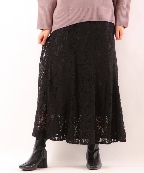 Brownie（ブラウニー）の「Brownie コードレースマーメイドスカート（スカート・レディース・ホワイト/ブルー/ブラック/グレイッシュベージュ/ブラウン・S/M）」の12枚目の写真