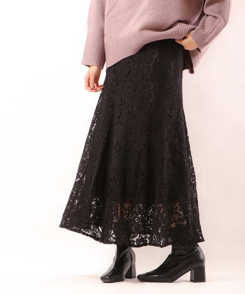 Brownie（ブラウニー）の「Brownie コードレースマーメイドスカート（スカート・レディース・ホワイト/ブルー/ブラック/グレイッシュベージュ/ブラウン・S/M）」の13枚目の写真