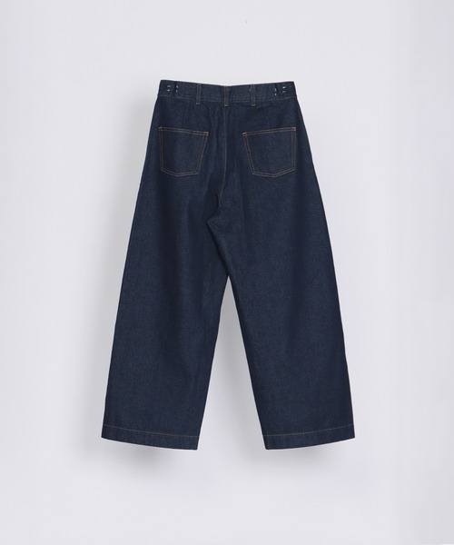 AIMNAIM（エイムネイム）の「AN WIDE JEANS（デニムパンツ・メンズ・ホワイト/ネイビー・MEDIUM/LARGE）」の14枚目の写真