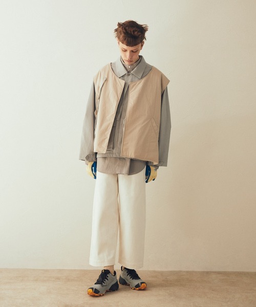 AIMNAIM（エイムネイム）の「AN WIDE JEANS（デニムパンツ・メンズ・ホワイト/ネイビー・MEDIUM/LARGE）」の3枚目の写真