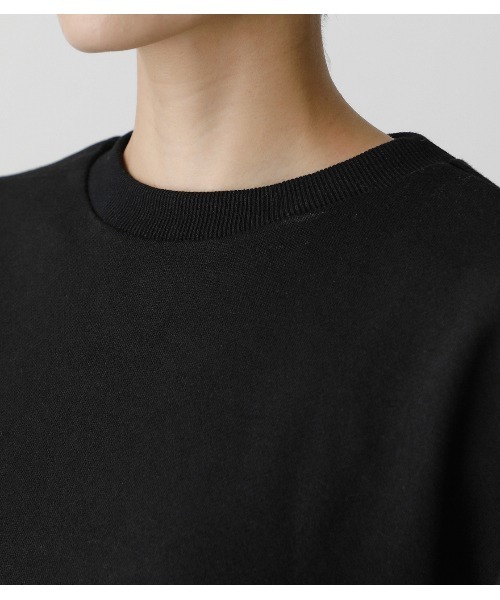 AZUL by moussy（アズールバイマウジー）の「T/H SHORT SWEAT TOPS/ T/Hショートスウェットトップス（スウェット・レディース・ブラック/杢グレー/ライトベージュ・FREE）」の10枚目の写真