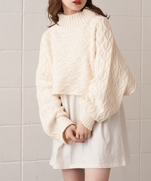 Chico | ハイネックショート丈ケーブルニット+ロンTSET(ニット/セーター)