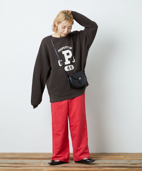 FREAK'S STORE（フリークスストア）の「▽【WEB限定】PENNYES × FREAK'S STORE/ペニーズ　別注バイオPロゴスウェット（スウェット・レディース・ブラック/パープル/ブラウン/グレー/イエロー/グリーン・ﾌﾘ-）」の17枚目の写真