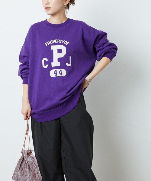 FREAK'S STORE（フリークスストア）の「▽【WEB限定】PENNYES × FREAK'S STORE/ペニーズ　別注バイオPロゴスウェット（スウェット・レディース・ブラック/パープル/ブラウン/グレー/イエロー/グリーン・ﾌﾘ-）」の19枚目の写真