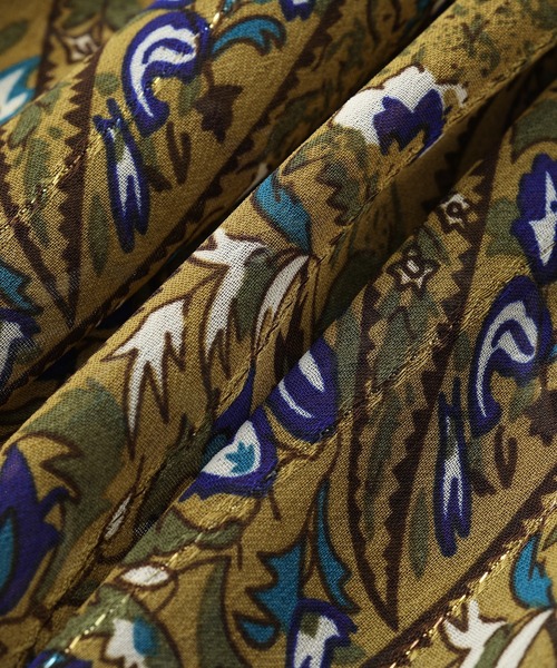 RIVE DROITE(リヴドロワ)の「シックなフラワー柄が魅力の主役ワンピ クレリックシャツワンピース(シャツワンピース・レディース・ブラウン/ブラック・FREE)」の11枚目の写真