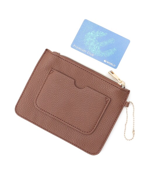 DRESKIP（ドレスキップ）の「◆ポーチ付きハトメくちしぼり2WAYトート（トートバッグ・レディース・チャコールグレー/ベージュ/ブラウン系1・00）」の4枚目の写真