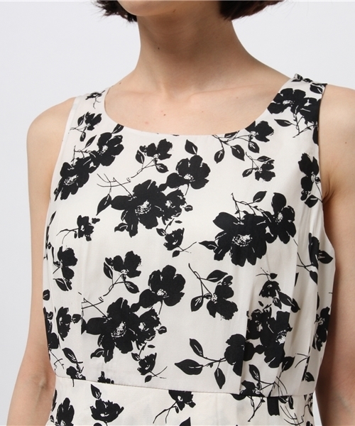 one after another NICE CLAUP(ワンアフターアナザーナイスクラップ)の「【ナイスクラップ】花柄リボンワンピース(ワンピース・レディース・オフホワイト/ピンク系その他/ブラック・FREE)」の10枚目の写真