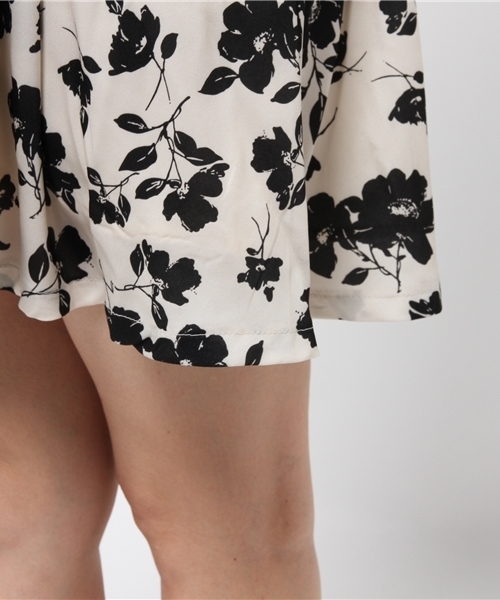 one after another NICE CLAUP(ワンアフターアナザーナイスクラップ)の「【ナイスクラップ】花柄リボンワンピース(ワンピース・レディース・オフホワイト/ピンク系その他/ブラック・FREE)」の4枚目の写真