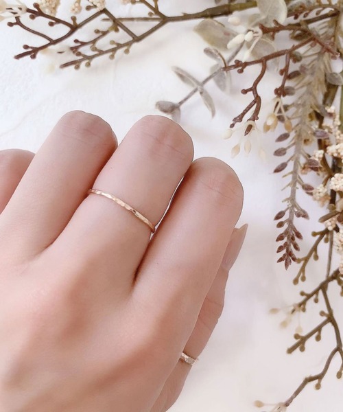 fing.（フィング）の「glow slim クラフトリング（リング・レディース・ピンクゴールド/ゴールド/シルバー・5号/11号/3号/9号/7号/15号/13号）」の5枚目の写真