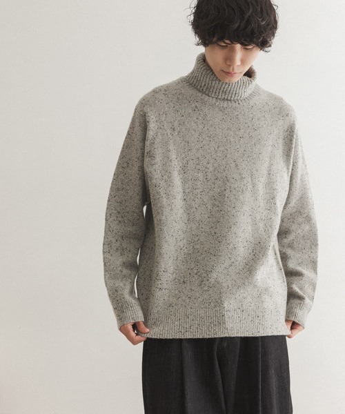 FORK&SPOON(フォークアンドスプーン)の「FORK&SPOON ネップタートルニット(ニット/セーター・メンズ・ブルー系その他/グレー/ブラック・5/4)」の3枚目の写真