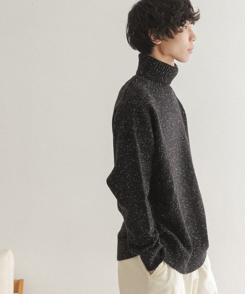 FORK&SPOON(フォークアンドスプーン)の「FORK&SPOON ネップタートルニット(ニット/セーター・メンズ・ブルー系その他/グレー/ブラック・5/4)」の21枚目の写真