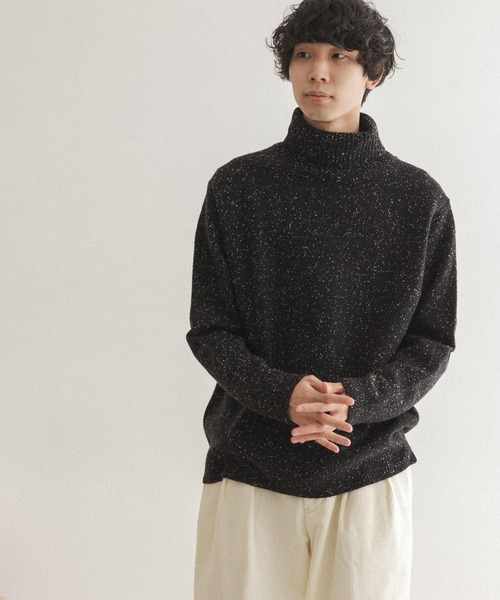 FORK&SPOON(フォークアンドスプーン)の「FORK&SPOON ネップタートルニット(ニット/セーター・メンズ・ブルー系その他/グレー/ブラック・5/4)」の20枚目の写真
