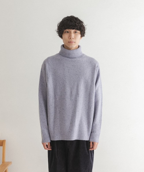 FORK&SPOON(フォークアンドスプーン)の「FORK&SPOON ネップタートルニット(ニット/セーター・メンズ・ブルー系その他/グレー/ブラック・5/4)」の17枚目の写真
