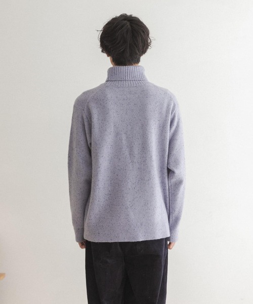 FORK&SPOON(フォークアンドスプーン)の「FORK&SPOON ネップタートルニット(ニット/セーター・メンズ・ブルー系その他/グレー/ブラック・5/4)」の15枚目の写真