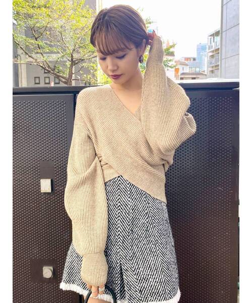 EMODA（エモダ）の「ハイウエストタックスカート（スカート・レディース・ブラック/その他/その他1/ライトブルー・SMALL/MEDIUM）」の14枚目の写真