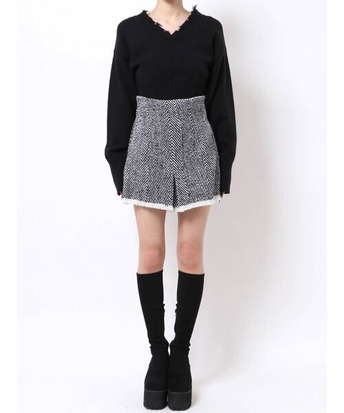 EMODA（エモダ）の「ハイウエストタックスカート（スカート・レディース・ブラック/その他/その他1/ライトブルー・SMALL/MEDIUM）」の22枚目の写真