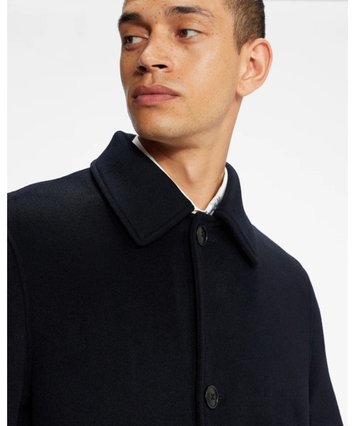 Ted Baker(テッドベーカー)の「POWPOW クラッシック ウール コート(チェスターコート・メンズ・ネイビー・2/4/5/3)」の5枚目の写真