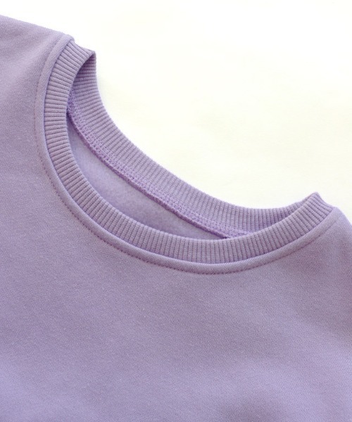 lulpini（ルルピー二）の「kids　裏起毛フレアデザインプルオーバー（スウェット・キッズ・オレンジ/ラベンダー/オフホワイト・S/L/M）」の12枚目の写真