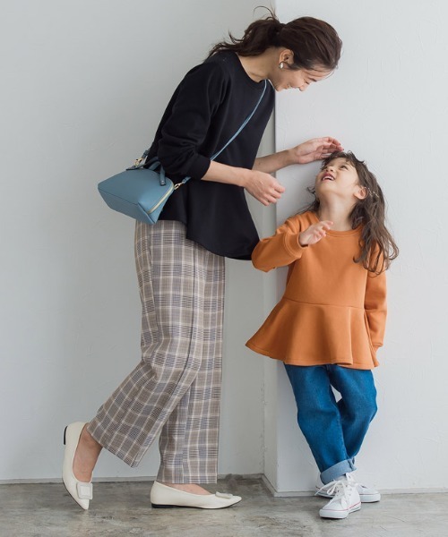 lulpini（ルルピー二）の「kids　裏起毛フレアデザインプルオーバー（スウェット・キッズ・オレンジ/ラベンダー/オフホワイト・S/L/M）」の13枚目の写真