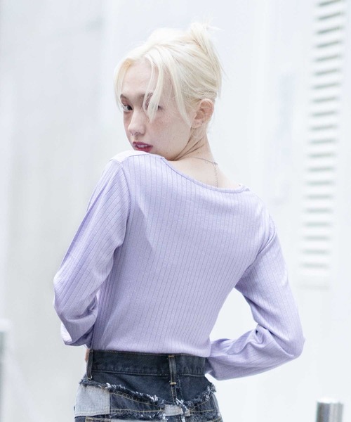 【人気☆TONAL】白　黒縁取り　オシャレ　丸襟　カットソー　サイズ38 トップス 商品一覧 | レディースファッション通販のTONAL