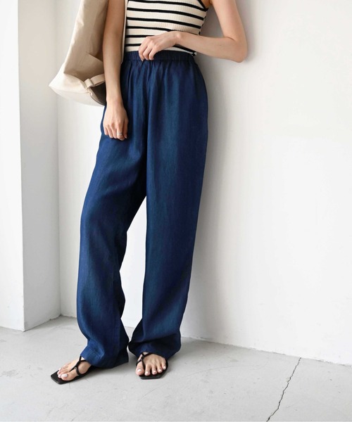 CANAL JEAN(キャナルジーン)の「RED CHOP WORKS(レッドチョップワークス) レーヨンデニムパンツ(デニムパンツ・レディース・ブルー・38)」の1枚目の写真