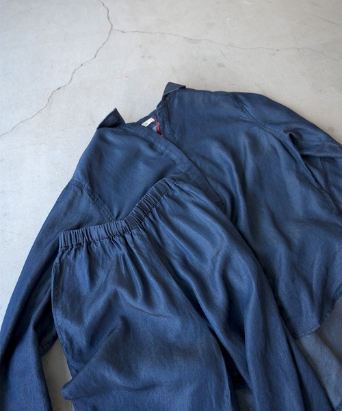 CANAL JEAN(キャナルジーン)の「RED CHOP WORKS(レッドチョップワークス) レーヨンデニムパンツ(デニムパンツ・レディース・ブルー・38)」の2枚目の写真