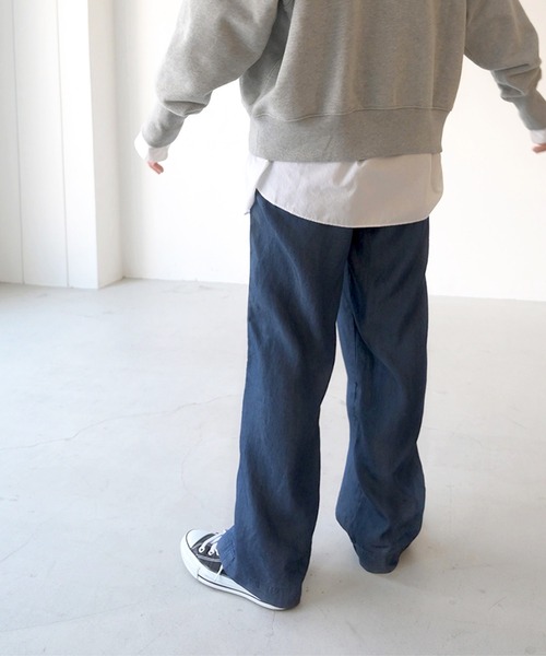 CANAL JEAN(キャナルジーン)の「RED CHOP WORKS(レッドチョップワークス) レーヨンデニムパンツ(デニムパンツ・レディース・ブルー・38)」の5枚目の写真