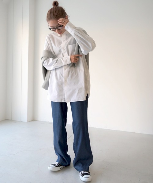 CANAL JEAN(キャナルジーン)の「RED CHOP WORKS(レッドチョップワークス) レーヨンデニムパンツ(デニムパンツ・レディース・ブルー・38)」の7枚目の写真