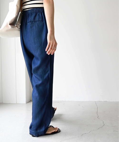 CANAL JEAN(キャナルジーン)の「RED CHOP WORKS(レッドチョップワークス) レーヨンデニムパンツ(デニムパンツ・レディース・ブルー・38)」の17枚目の写真