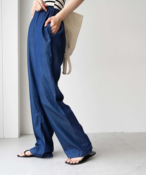 CANAL JEAN(キャナルジーン)の「RED CHOP WORKS(レッドチョップワークス) レーヨンデニムパンツ(デニムパンツ・レディース・ブルー・38)」の14枚目の写真